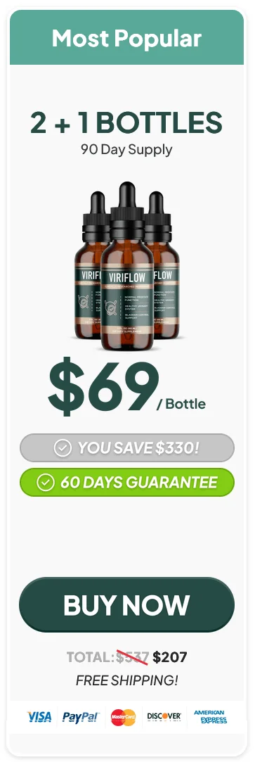 ViriFlow 3 Bottle Most Popular Pack with Free US Shipping