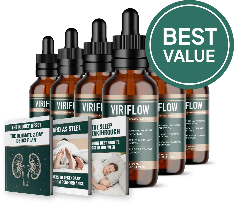 ViriFlow 6 Bottle Pack for Long-Term Prostate Support
